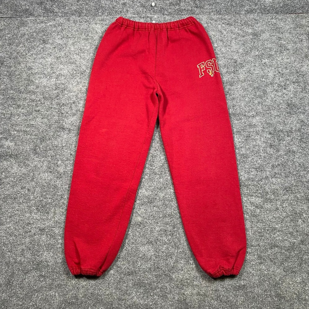 Vintage Russell Athletic FSU Florida State Sweatpants Red Youth XL Made in USA
